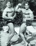 SIGNED PICTURE OF SVEN-OLE THORSEN AND ARNOLD SCHWARZENEGGER